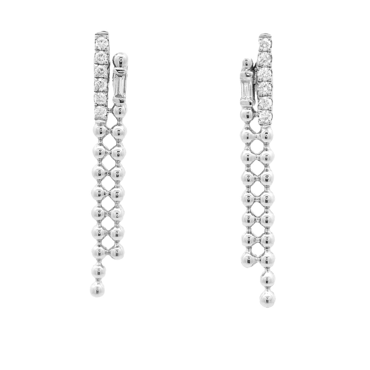 New Arrival 14KWG Drop Earrings