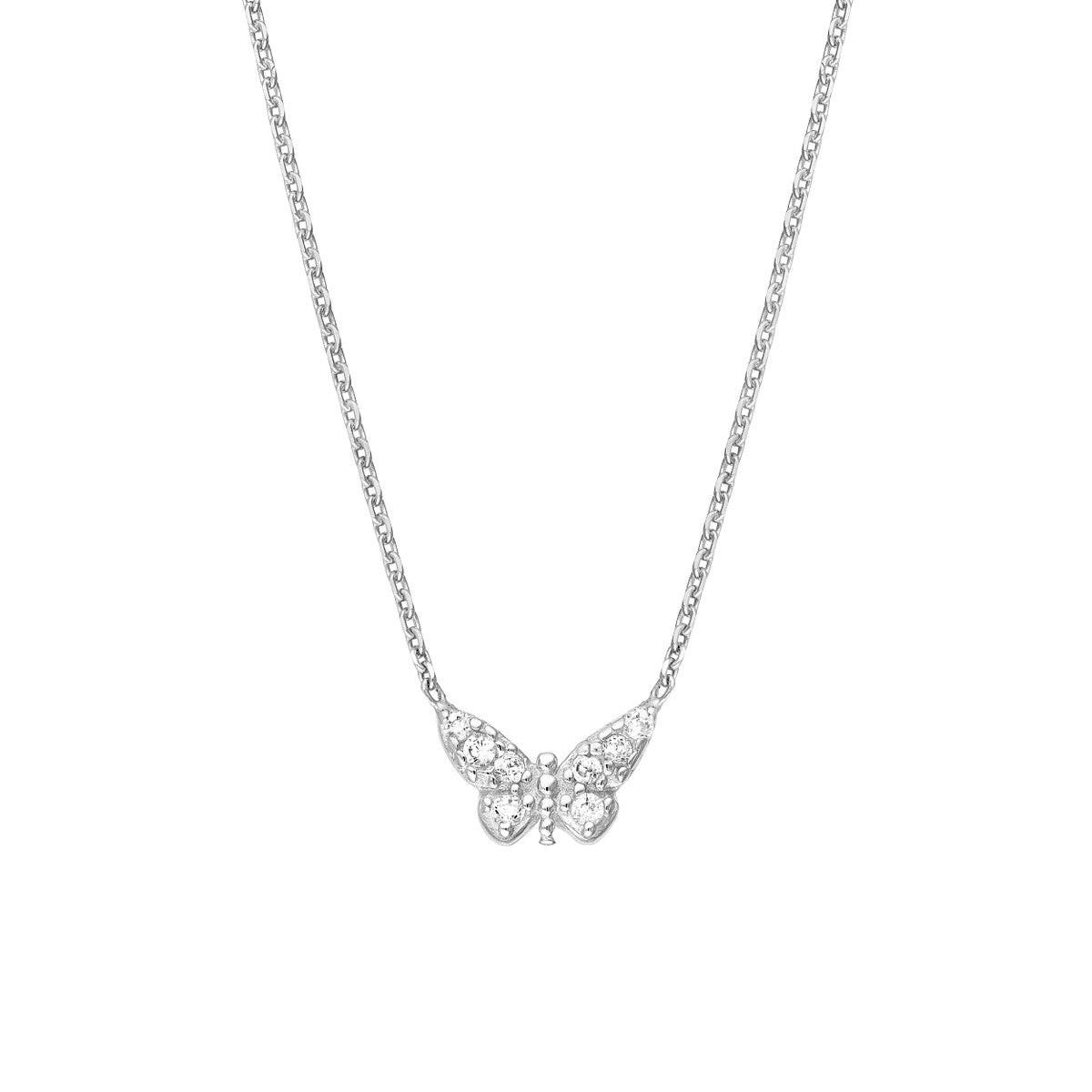 Sterling Silver Mini Butterfly Necklace