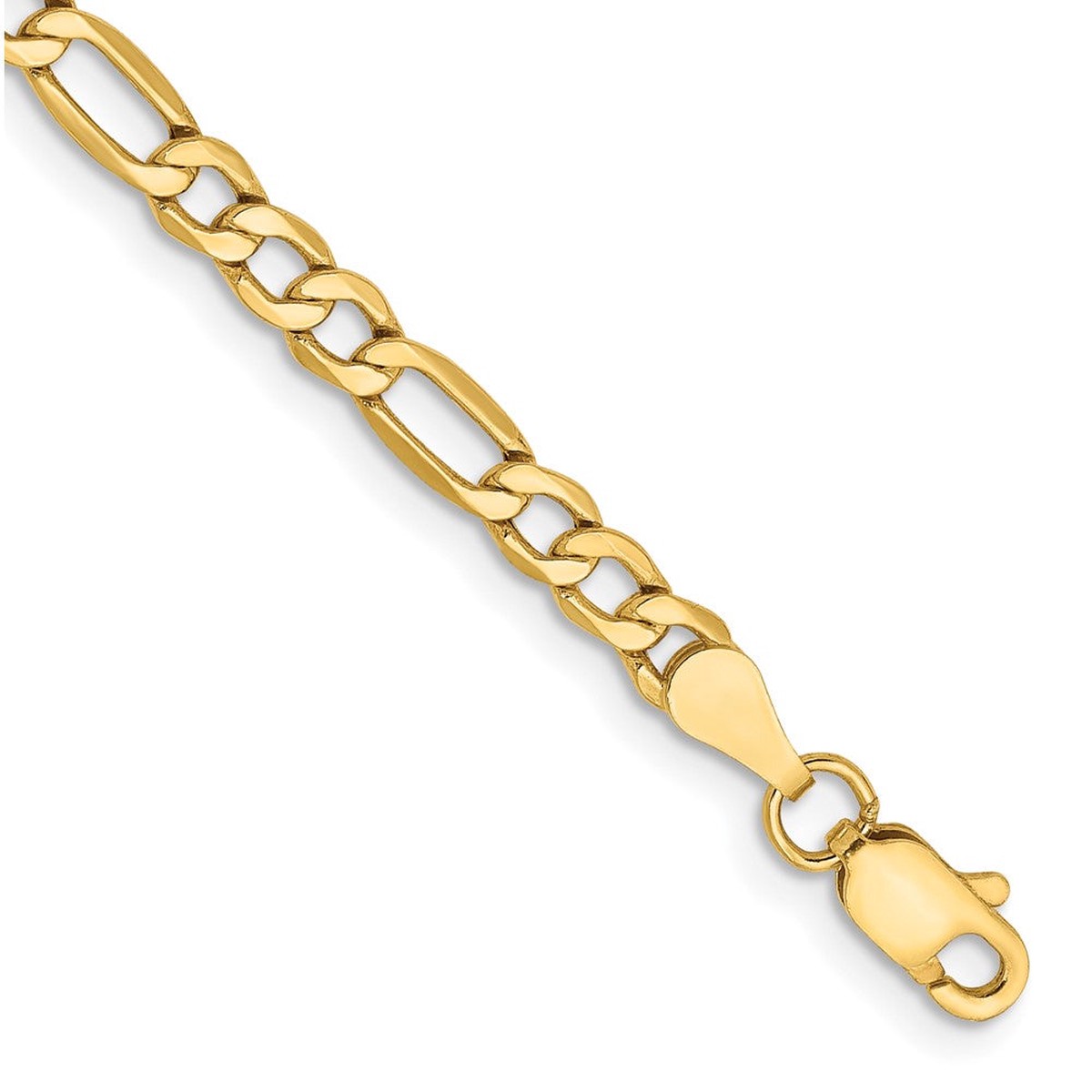 New Arrival 14K Semi-Solid Figaro with Lobster Clasp Bracelet