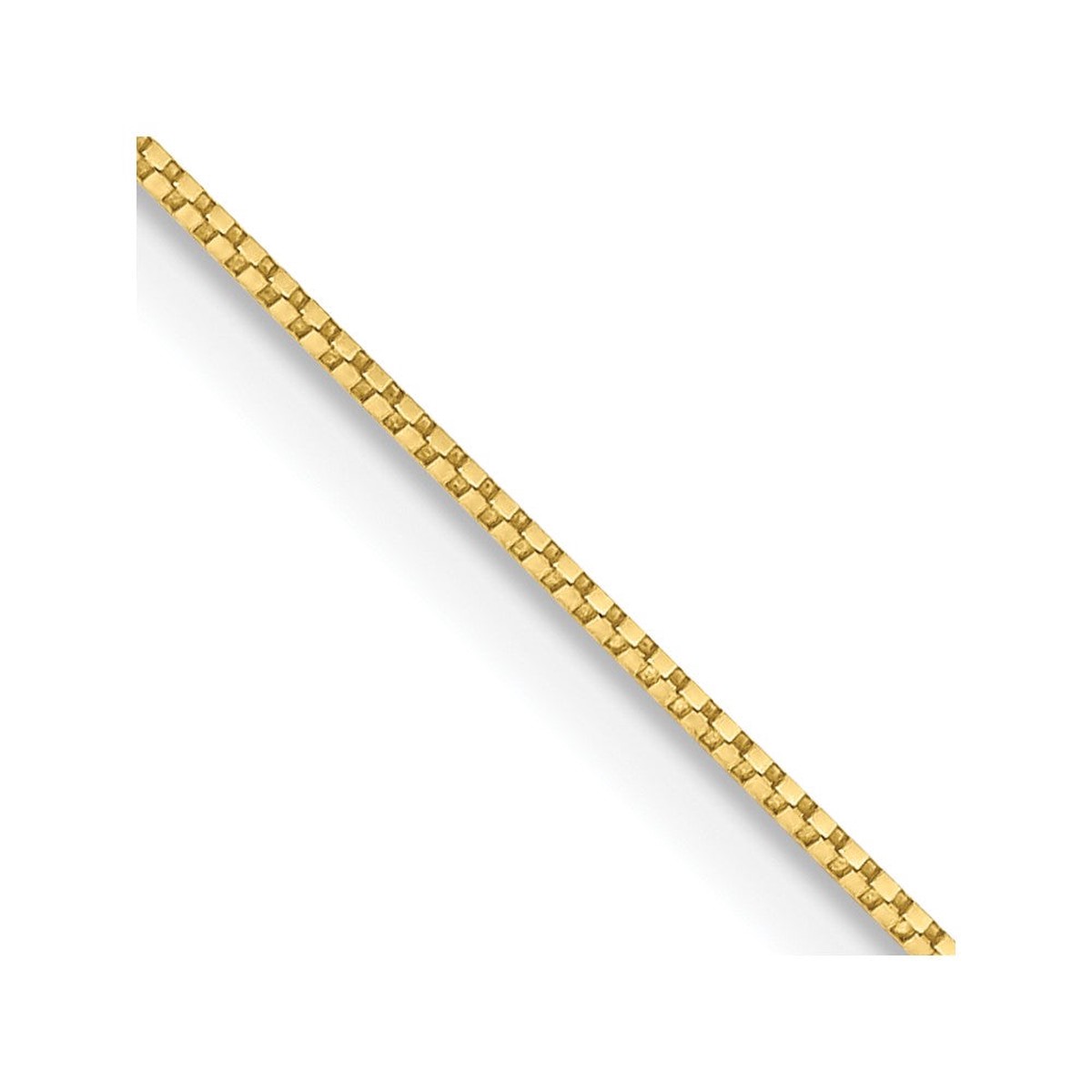 10k Box with Spring Ring Clasp Chain