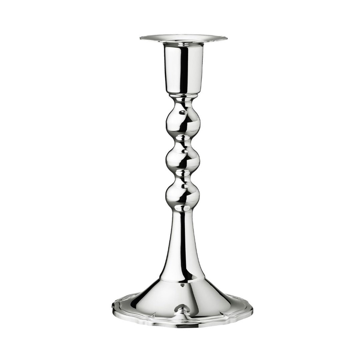Chippendale candlestick 157 mm, silver