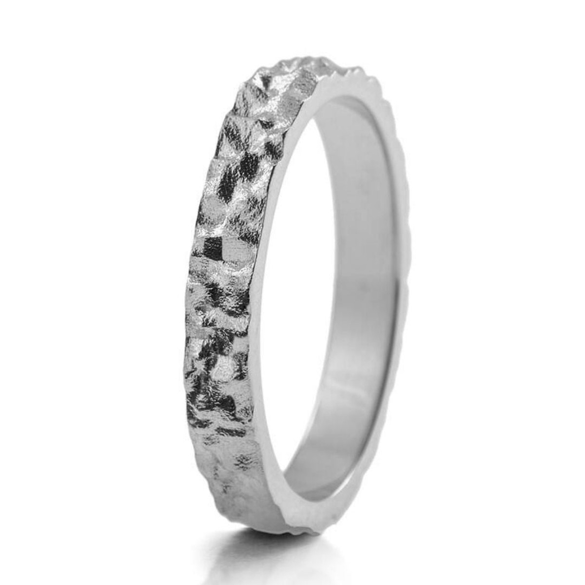 Lumoava Path ring 3mm, white gold