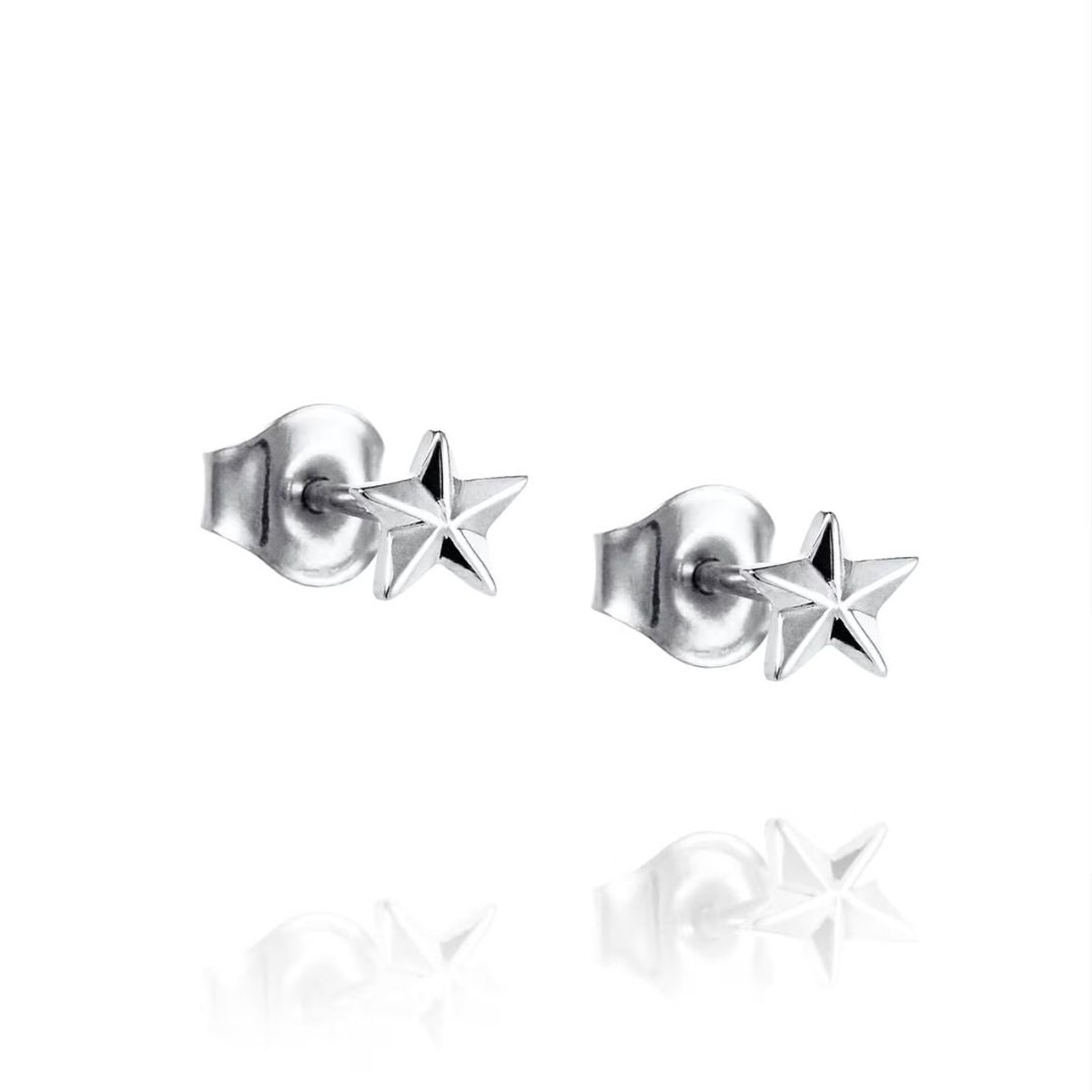 Efva Attling Micro Catch A Falling Star Stud Earrings, Silver