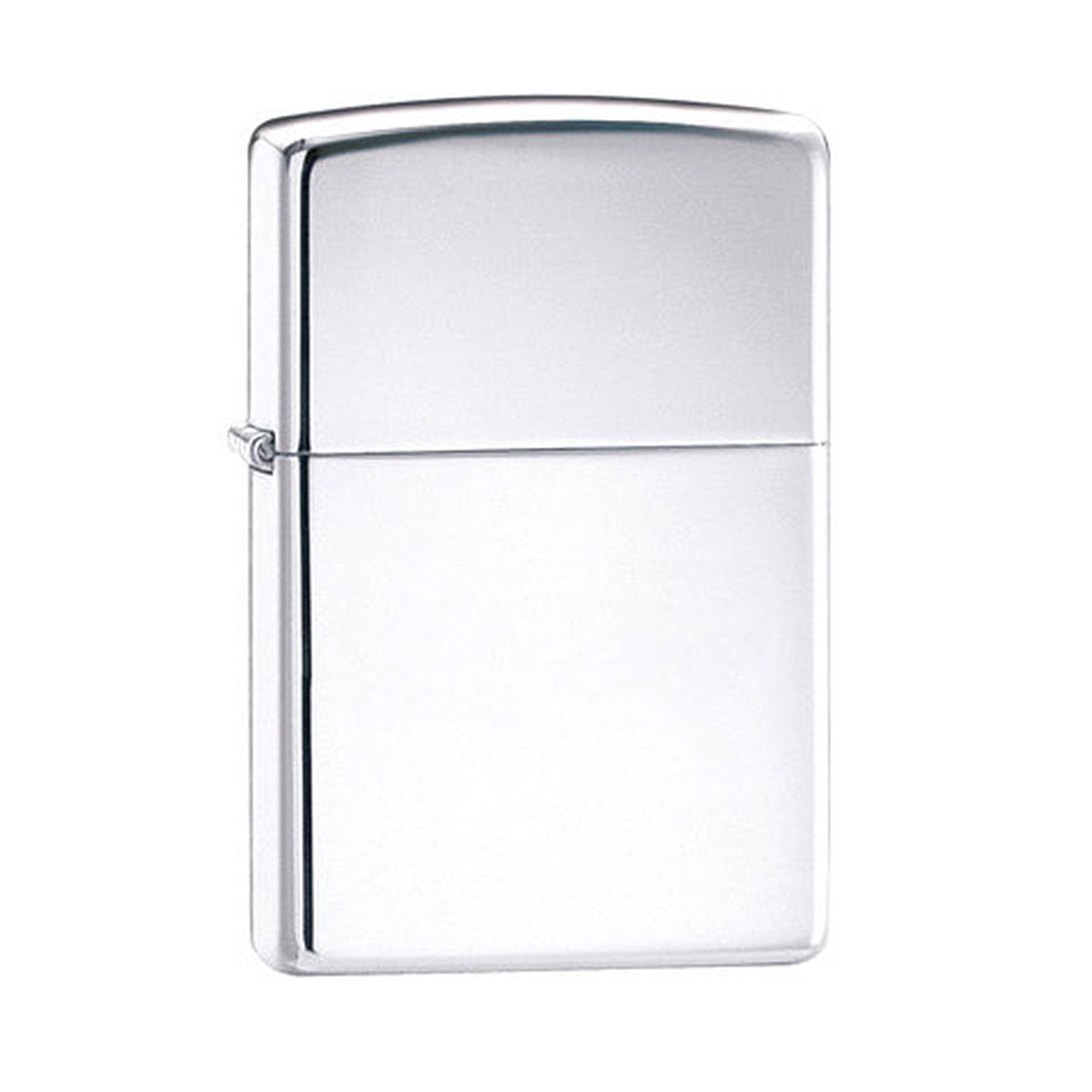 Zippo lighter, shiny chrome