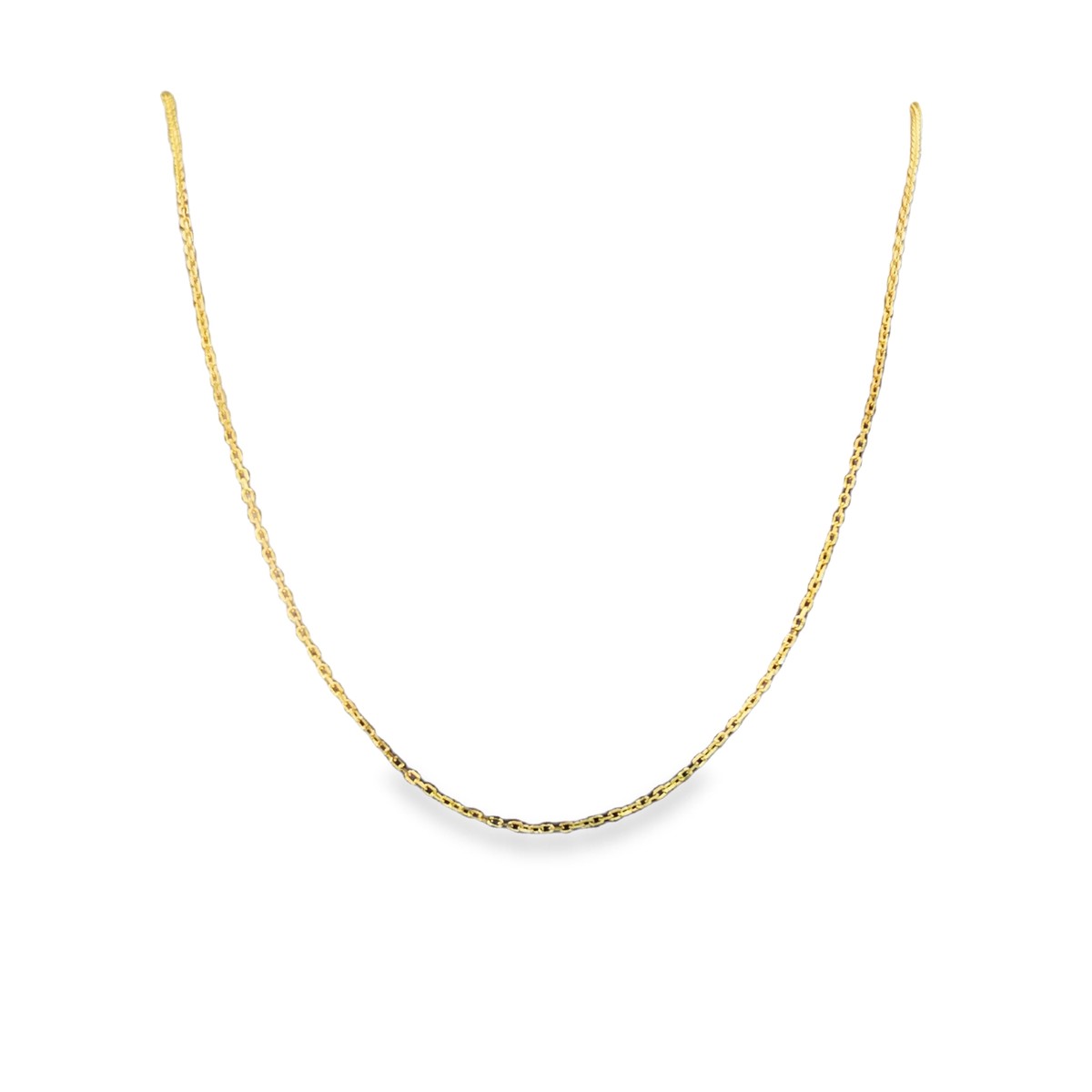 14K Gold Rolo Chain Adjustable