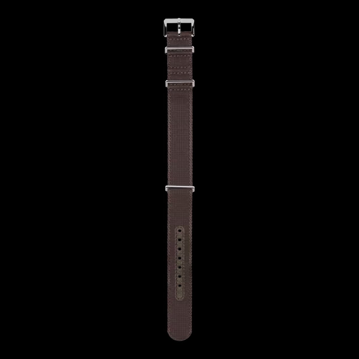 X Brown textile NATO strap
