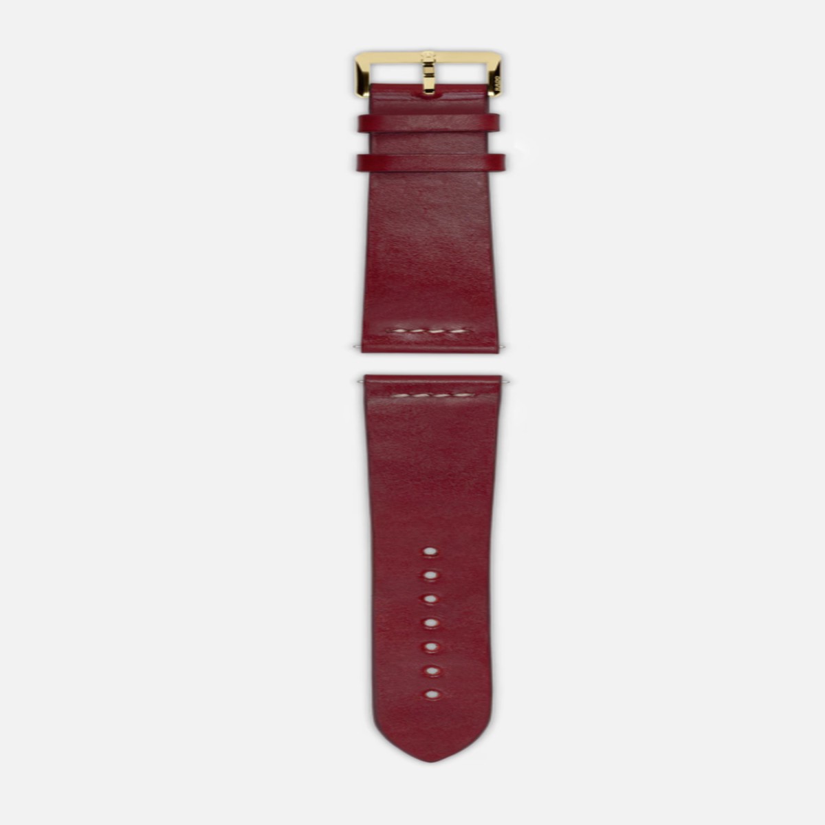 X Red leather strap
