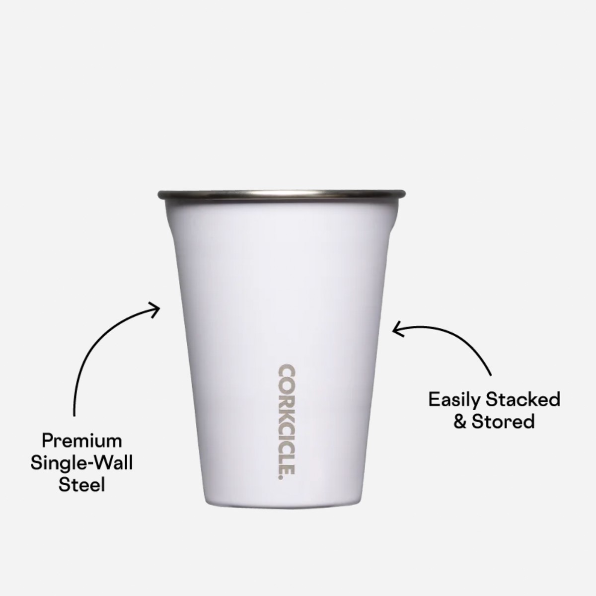 Eco Stacker - 18oz Gloss White