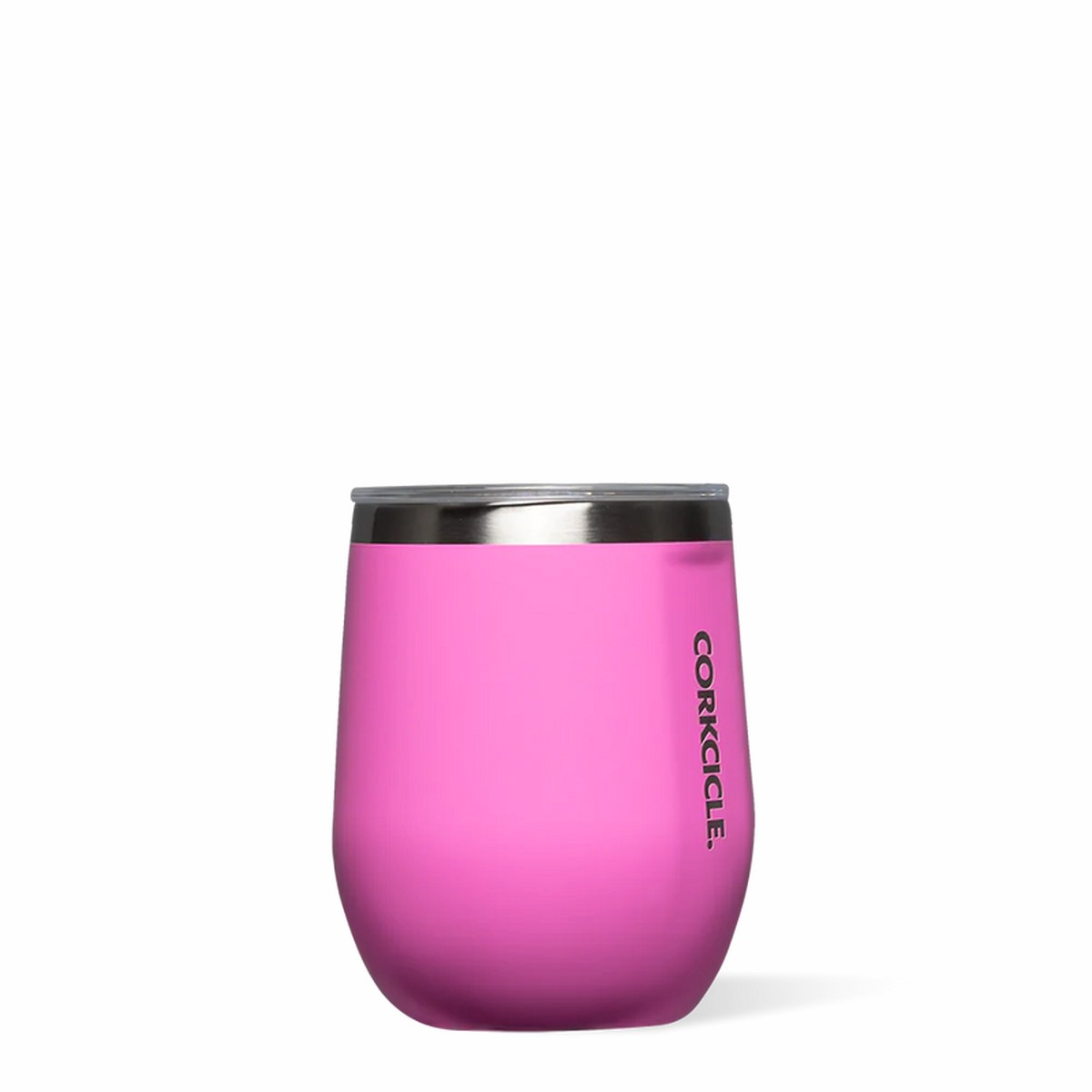 Stemless 12oz Miami Pink