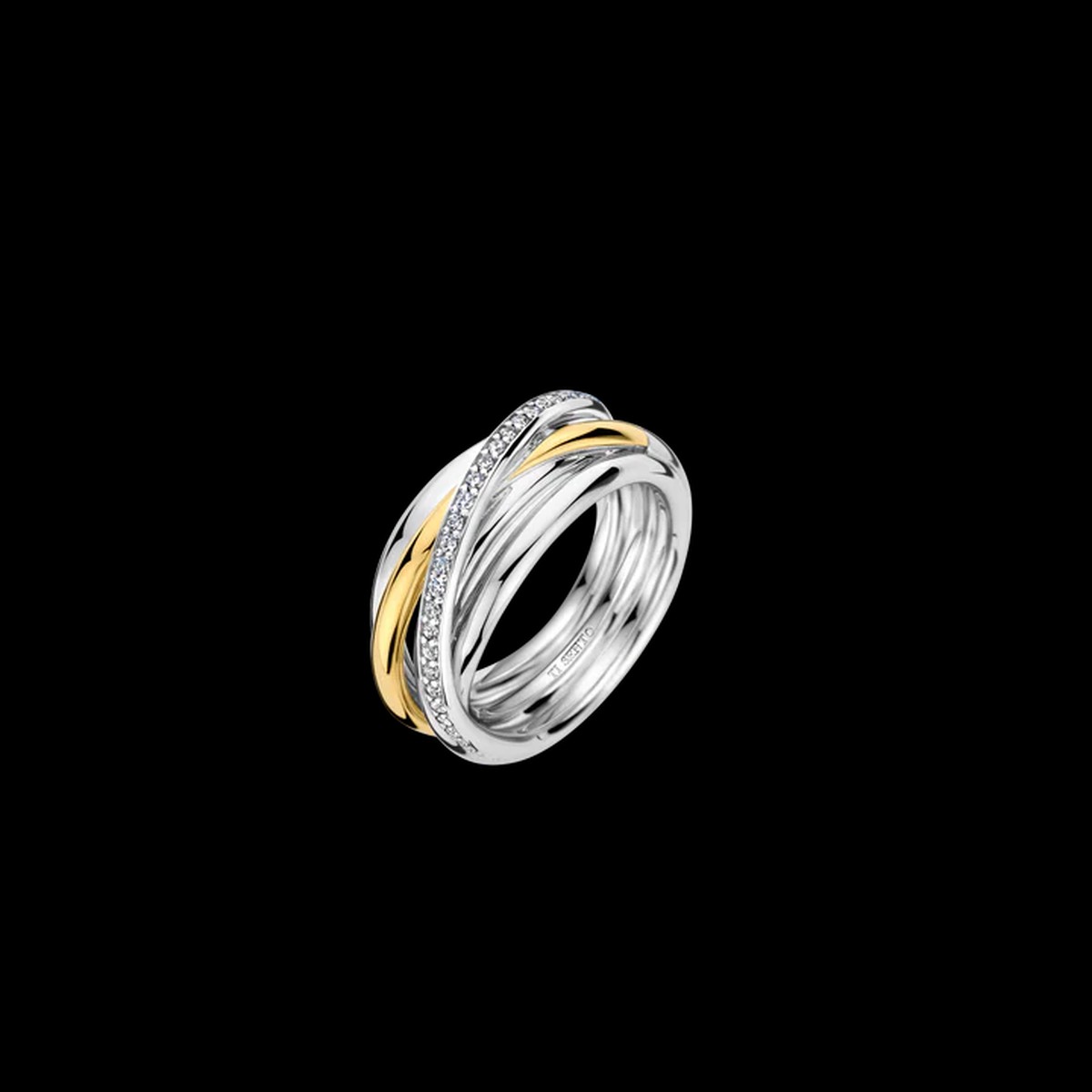 Zirconia Crossover Ring - M model Ti Sento