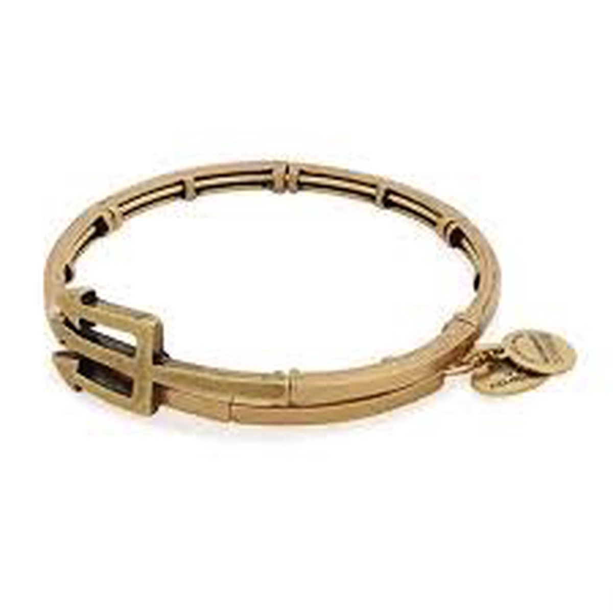 Trident Wrap Bangle Bracelet (Gold)